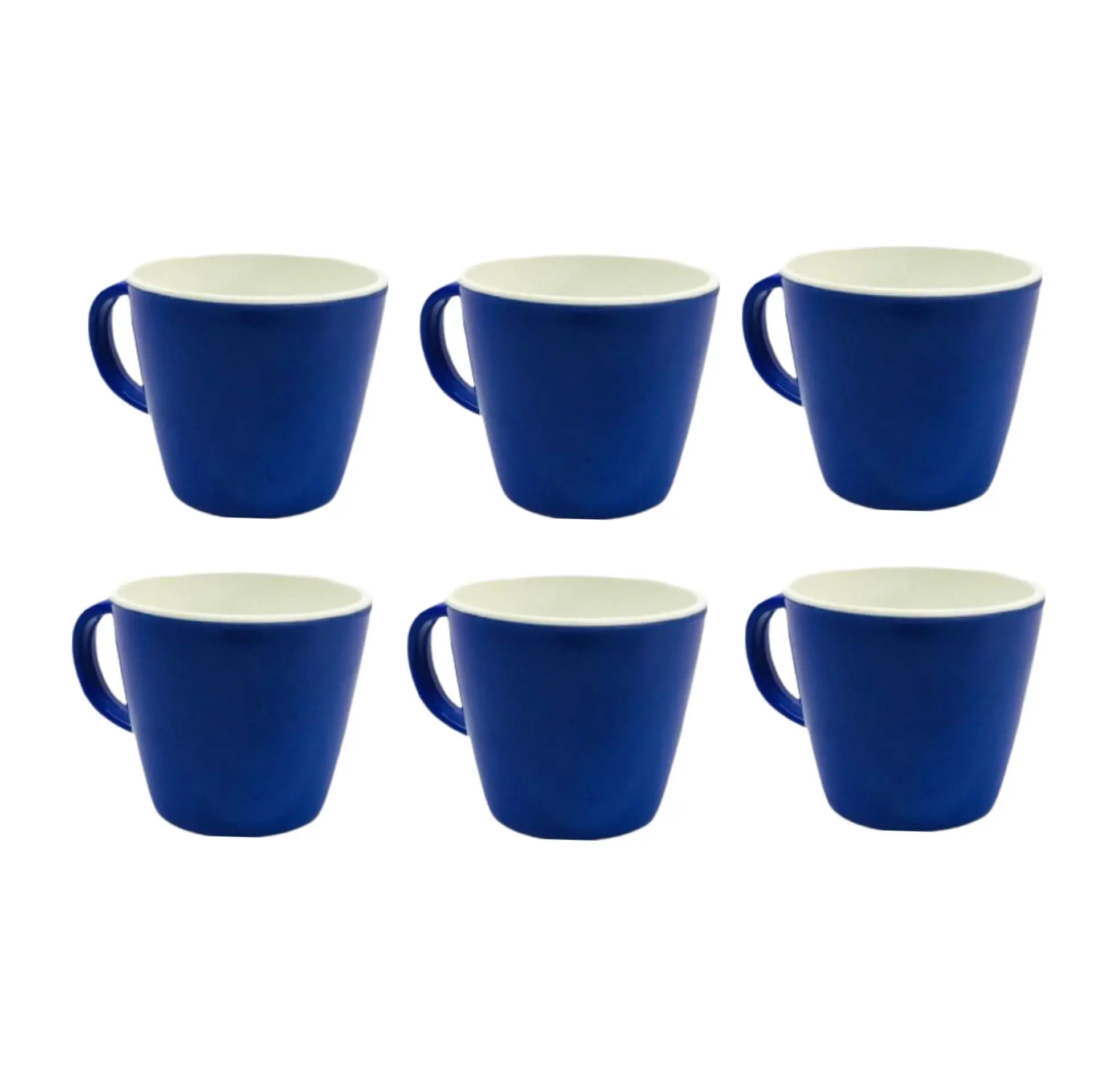 Picture of 3 inch Double Color Melamine Tea Cup 6 pcs set - Multicolor - Multicolor