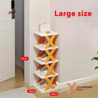Picture of 5 Layer Shoe Rack Multifunctional Rack - Orange