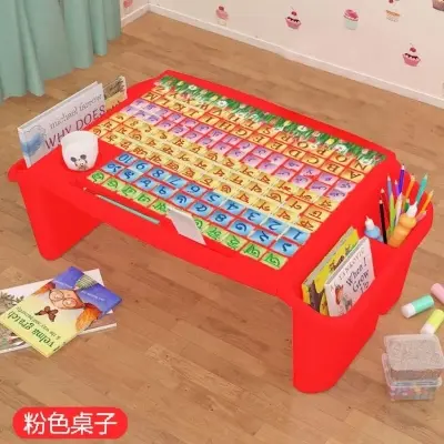 Picture of Kids Writing Table / Study Table Baby Snack Table/ Storage Box Plastic