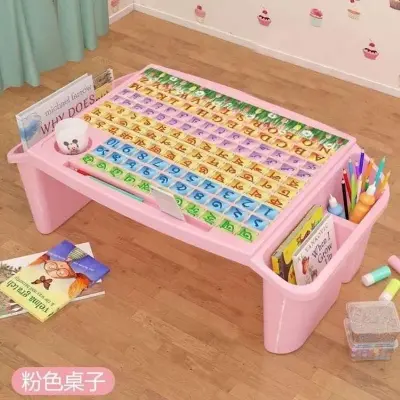 Picture of Kids Writing Table / Study Table Baby Snack Table/ Storage Box Plastic