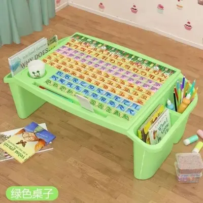 Picture of Kids Writing Table / Study Table Baby Snack Table/ Storage Box Plastic
