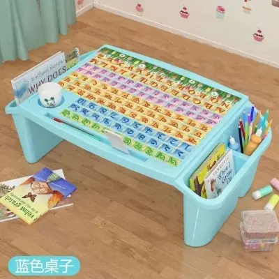 Picture of Kids Writing Table / Study Table Baby Snack Table/ Storage Box Plastic