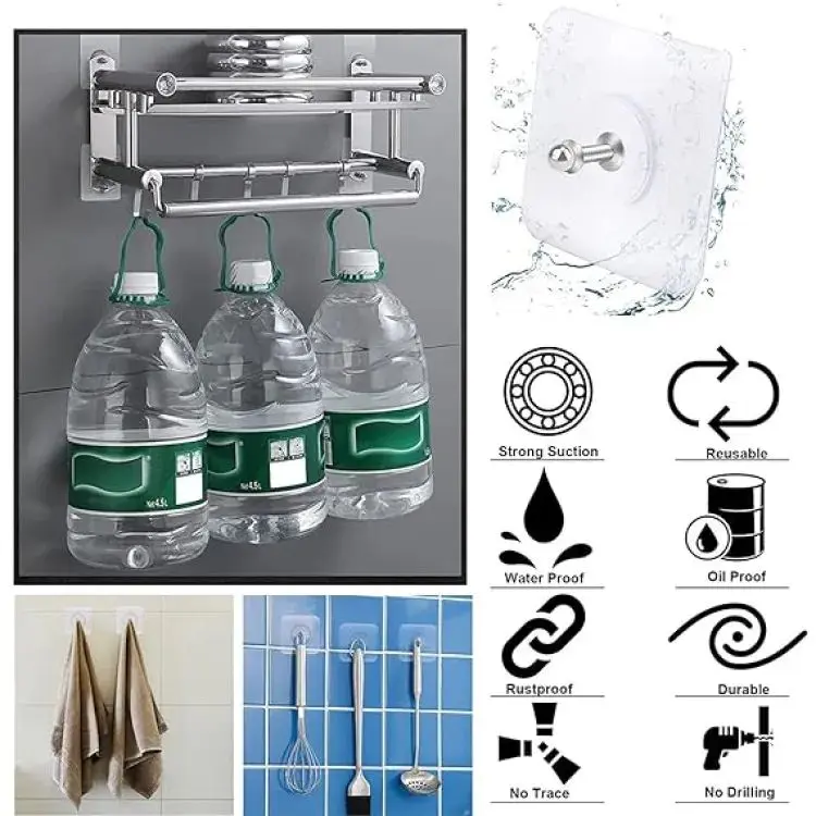 Picture of 10 pcs Wall Mount Hooks - White