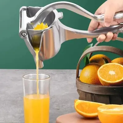 Picture of Fruit Press Manual Juicer Hand Juice Press Squeezer Fruit Juicer Extractor - Silver