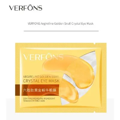 Picture of VERFONS Golden+Green Snail Crystal Eye Mask Wrinkle-free Eye Mask is gentle and non-irritating.