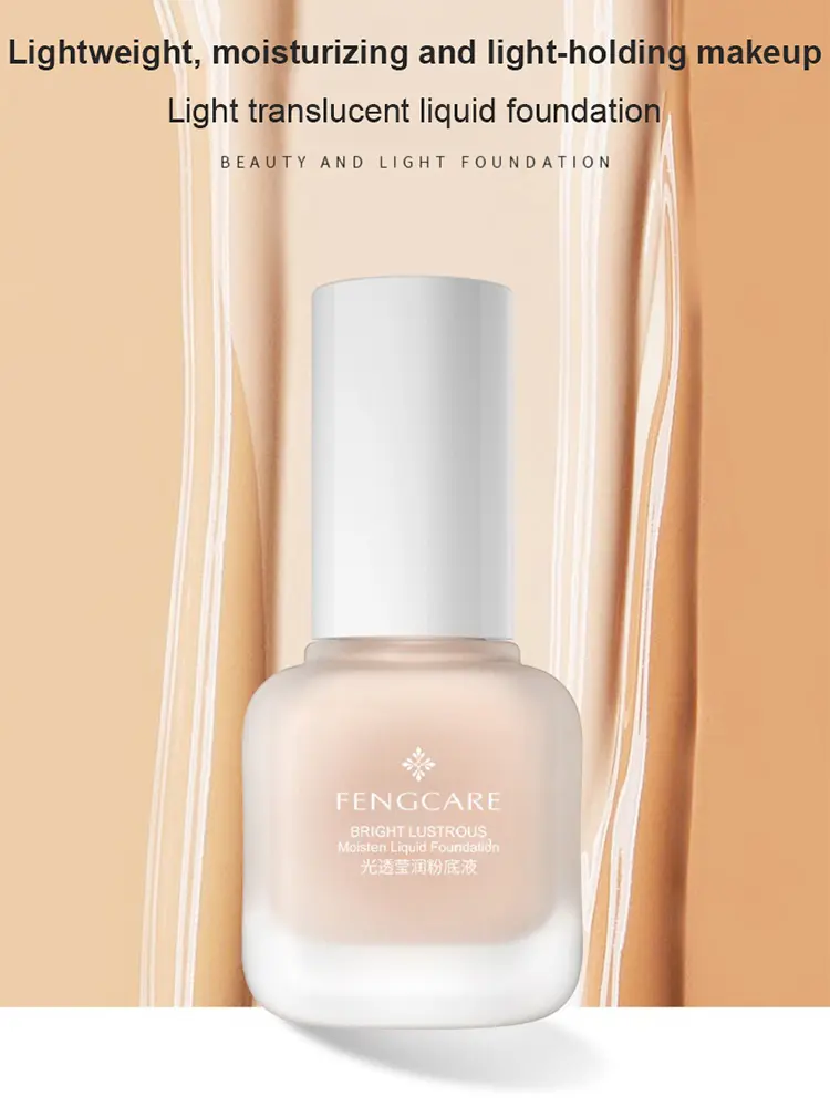 Picture of 30ml Light Translucent Foundation Cream Moisturizing Breathable Oil Control Non-greasy Makeup Concealer Women's Cosmetics