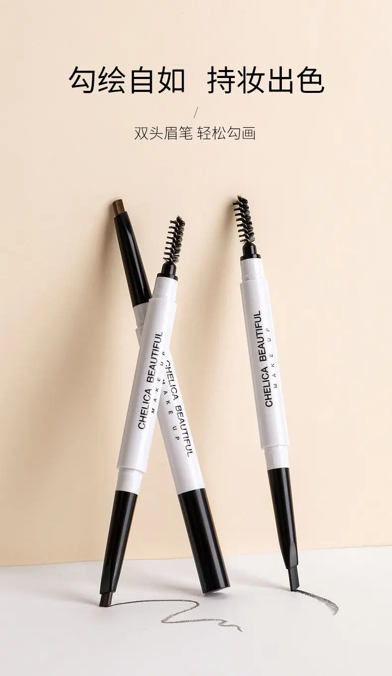Picture of Eyebrow Pencil With Brush Waterproof Long-lasting Natural Professional Fine Sketch Liquid Eye Brow Pencil Tattoo Liquid