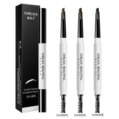 Picture of Eyebrow Pencil With Brush Waterproof Long-lasting Natural Professional Fine Sketch Liquid Eye Brow Pencil Tattoo Liquid