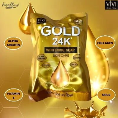 Picture of Vivi Skin Care Gold 24k Whitening Soap - 80gm