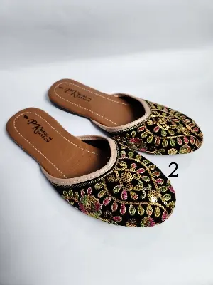 Picture of Girls exclusive Eid collection nagra shoes For Woman Stylies Nagra,Slim Choti.Ladies Sandal.