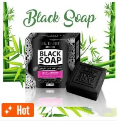 Picture of DR.DAVEY Black Charcoal Soap Cleaning Soap 100g