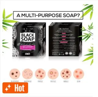 Picture of DR.DAVEY Black Charcoal Soap Cleaning Soap 100g