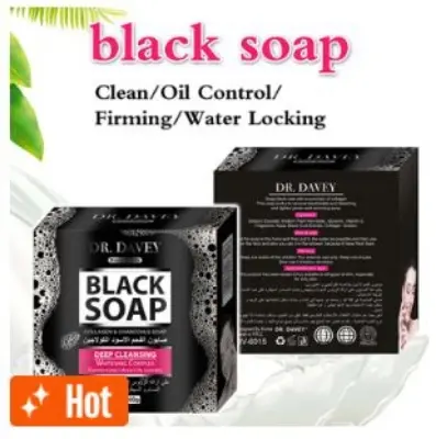 Picture of DR.DAVEY Black Charcoal Soap Cleaning Soap 100g