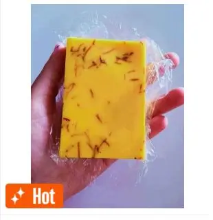 Picture of Hand Made Real Saffron Goat Milk Bar Soap -90g
