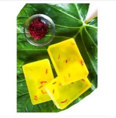 Picture of Hand Made Real Saffron Goat Milk Bar Soap -90g
