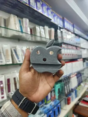 Picture of Plastic Multicolor Apple Shape Mobile Holder With Pen Holder, Mount Type