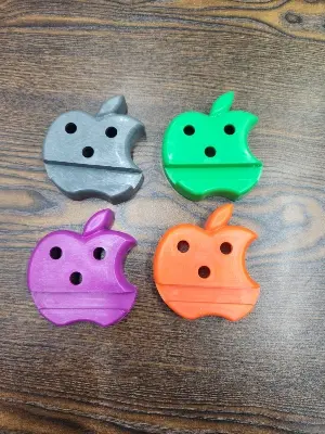 Picture of Plastic Multicolor Apple Shape Mobile Holder With Pen Holder, Mount Type