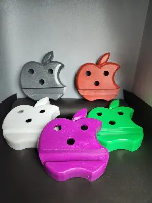Picture of Brand New Plastic Multicolor Apple Shape Mobile Holder