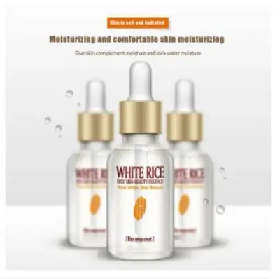 Picture of ROREC White Rice Serum Reduces Wrinkles and Lighten Dark Spots Pore Minimizer Anti- Aging Face Moisturizer Skin Lightening - 15ml