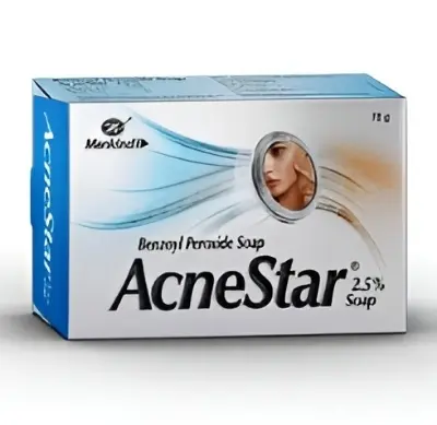 Picture of Mankind Benzoyl Peroxide Soap AcneStar 2.5% Soap (india)
