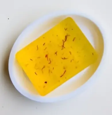 Picture of Hand Made Real Saffron Goat Milk Bar Soap -90g-Beauty soap