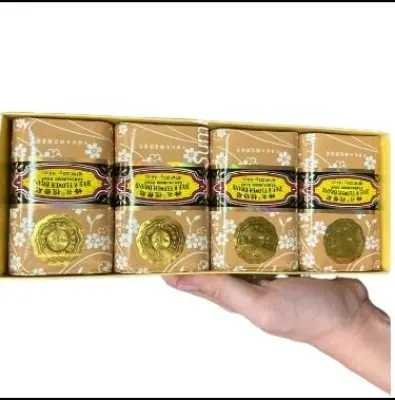 Picture of Bee & Flower Soap Bar Sandalwood Soap Moisturizing Bath Bar Soap Nourishes Your Skin 4.4 oz(Pack of 4)