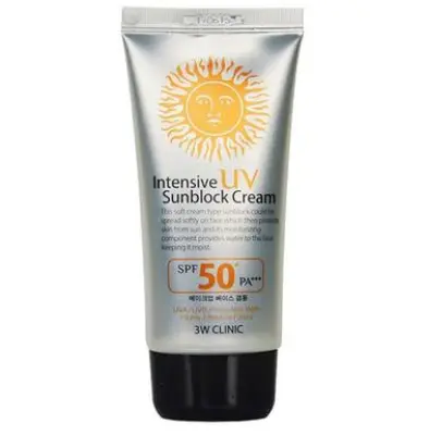 Picture of 3W Clinic Intensive UV Sunblock Cream SPF 50+PA+++