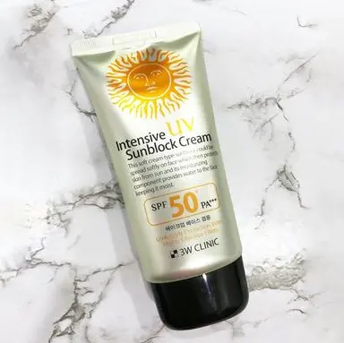 Picture of 3W Clinic Intensive UV Sunblock Cream SPF 50+PA+++