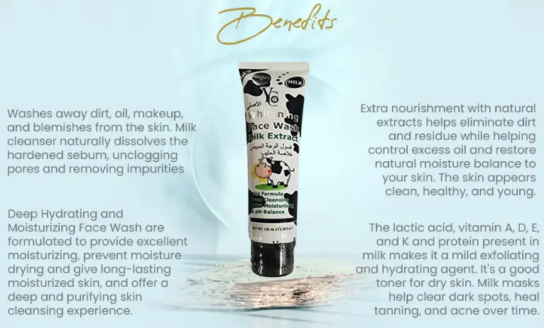 Picture of Experience the ultimate skincare with হোয়াইটেনিং ফেস ওয়াশ মিল্ক এক্সট্র্যাক্ট  (100ml)