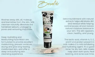 Picture of Experience the ultimate skincare with হোয়াইটেনিং ফেস ওয়াশ মিল্ক এক্সট্র্যাক্ট  (100ml)
