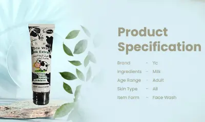 Picture of Experience the ultimate skincare with হোয়াইটেনিং ফেস ওয়াশ মিল্ক এক্সট্র্যাক্ট  (100ml)