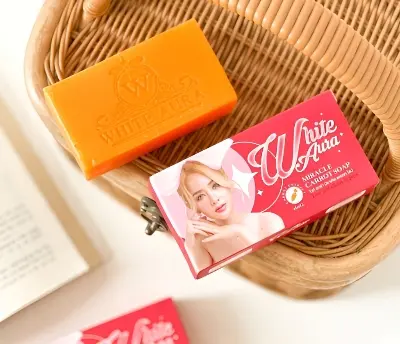 Picture of Handmade White Aura Soap White Aura Miracle Carrot Soap