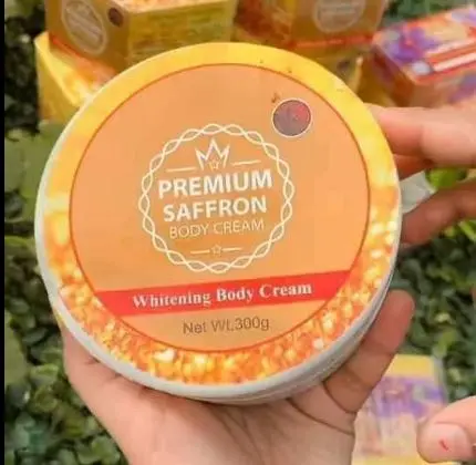 Picture of premium saffron body cream made in iran 300gm