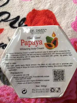 Picture of Dr. Davey papaya হোয়াইটেনিং বডি ক্রিম