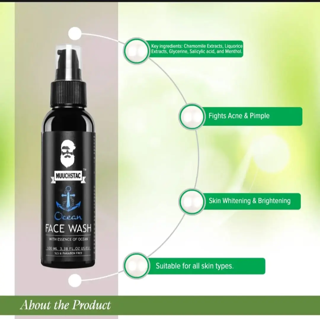 Picture of Muuchsta.c Men’s Ocean Face Wash-100 ml
