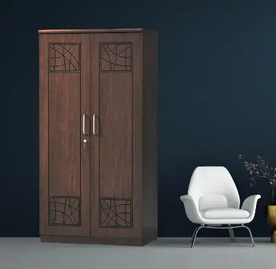 Picture of Furniture Express Premium Quality - Modern 2 Door Almira,Melamine Laminated Board Chevron Cupboard 72/28