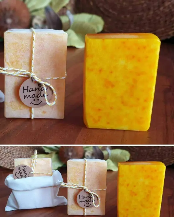 Picture of Handmade Saffron Soap With Goat Milk 90gm