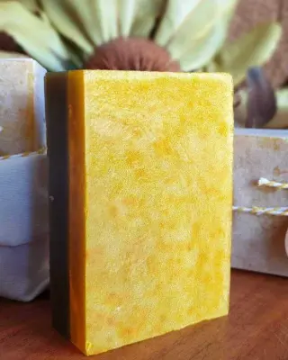 Picture of Handmade Saffron Soap With Goat Milk 90gm