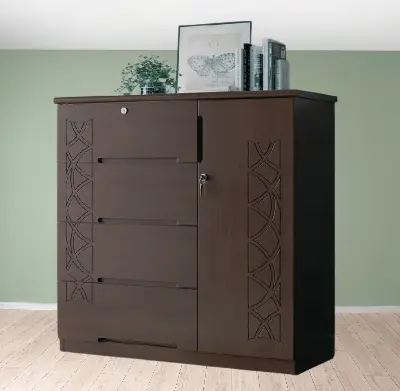 Picture of Furniture Express Antique color Wardrobe,sideboard side storage cabinet 48/54