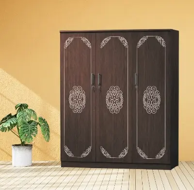 Picture of Furniture Express Premium Quality - Modern 3 Door Almira MDF Laminated Cupboard 72/48