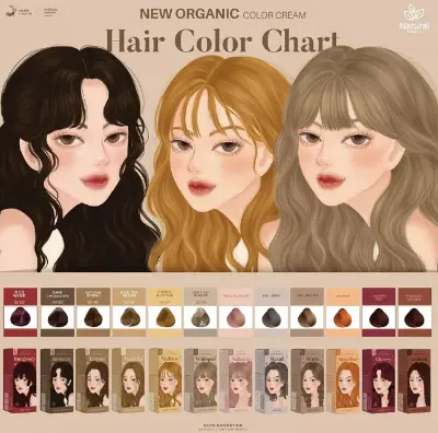 Picture of KOTA Color Cream Organic Hair Color Hair Dye Natural Korean Ginseng 12 Shade New