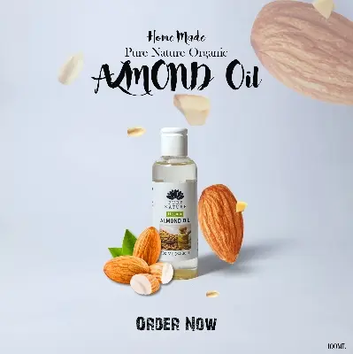 Picture of Pure Nature Organic Sweet Almond Oil - 100 ml Home Made