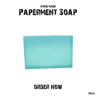 Picture of Peppermint Handmade Soap, For Skin Softening, 100gm