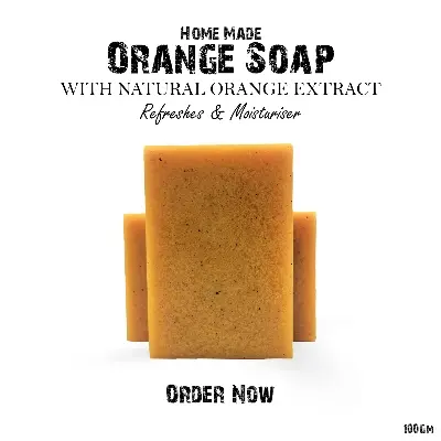 Picture of Homemade Orange Soap 100g