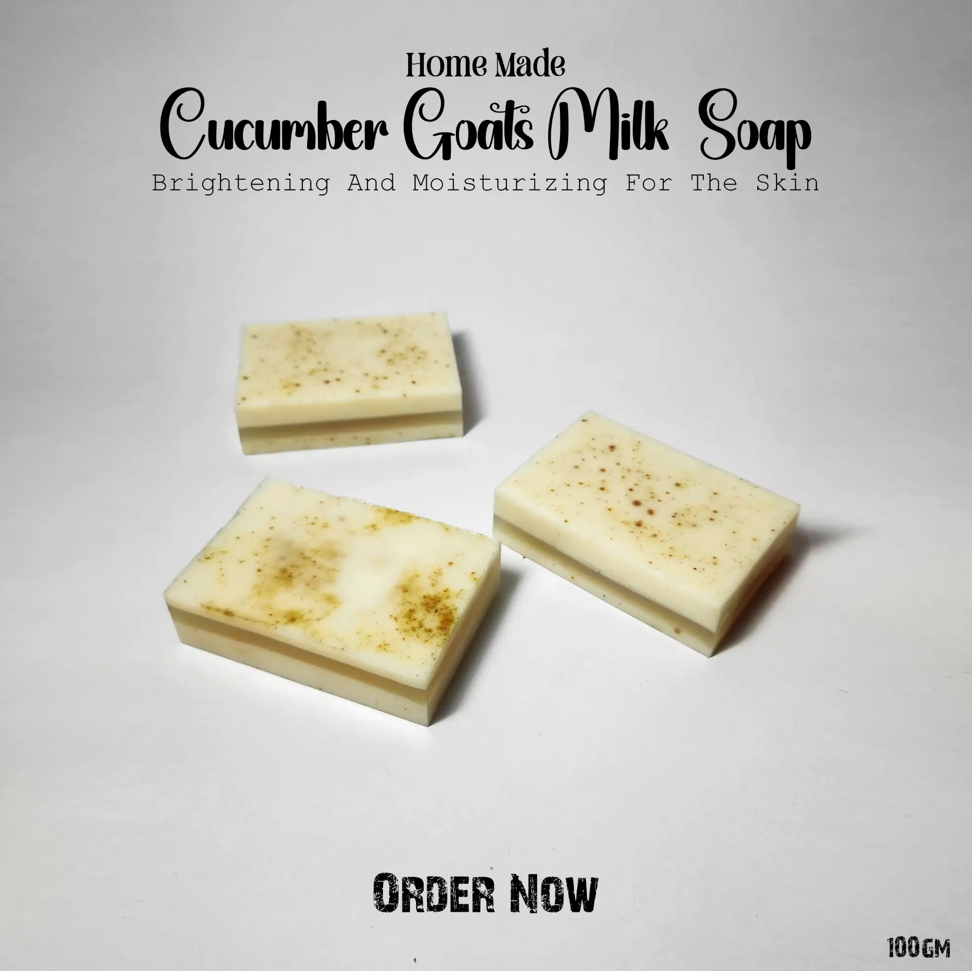 Picture of Homemade Goat Milk Enriched With Cucumber Soap 100gm