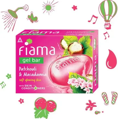 Picture of Fiama Soft Glowing Skin Gel Bar with Patchouli & Macadamia 125 gm
