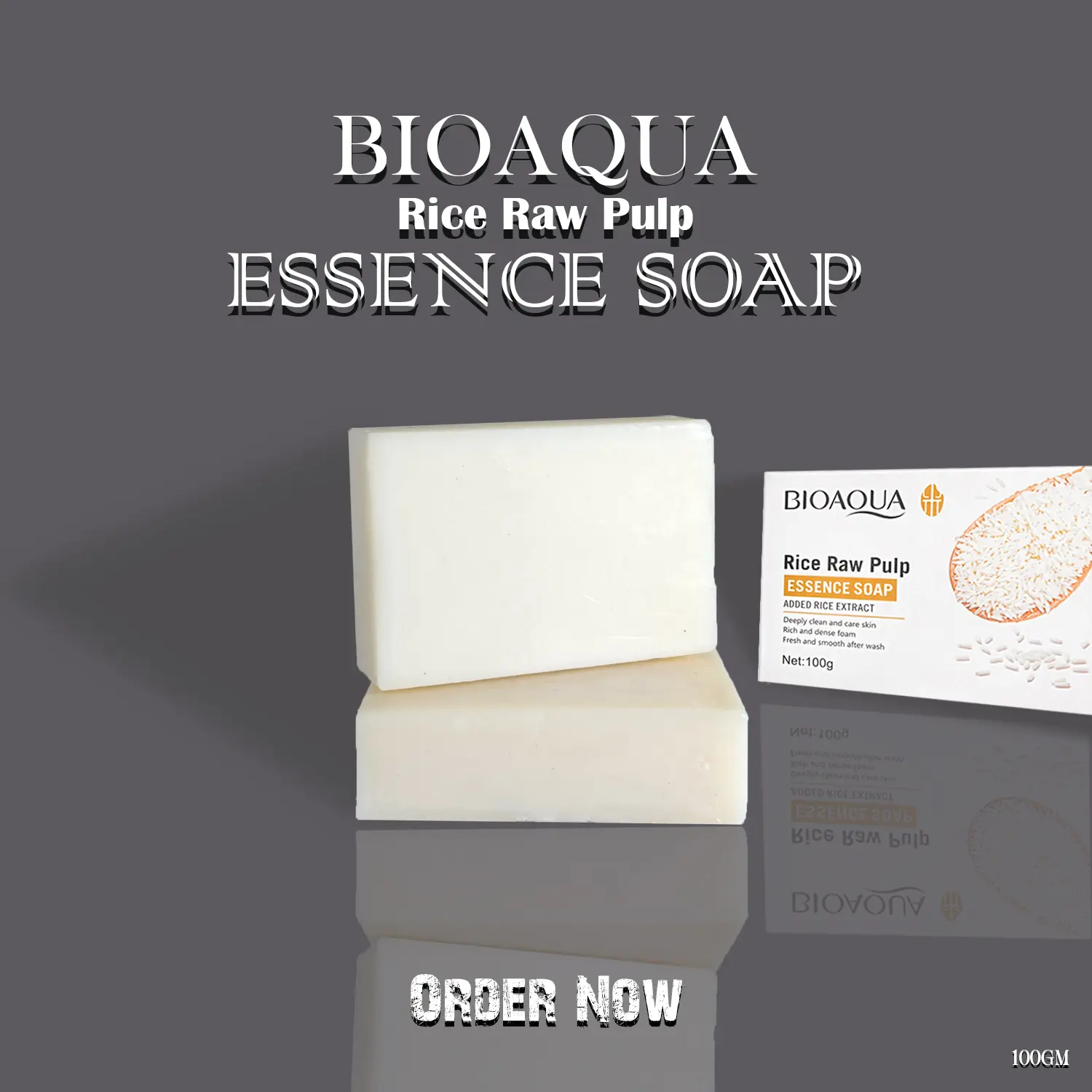 Picture of Bioaqua Rice Raw Pulp Essence Soap - 100g