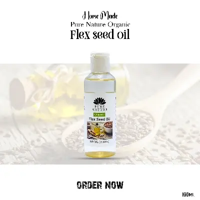 Picture of Pure Nature Organic Home Made Flex Seed Oil - 100ml