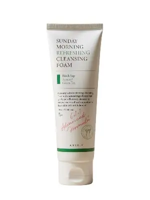 Picture of AXIS-Y Sunday Morning Refreshing Cleansing Foam 120ml / 4.05 fl. oz | Gentle Foaming Facial Cleanser | Moisturizing Cleanser, Birch Sap, Aquaxyl, Korean Skincare