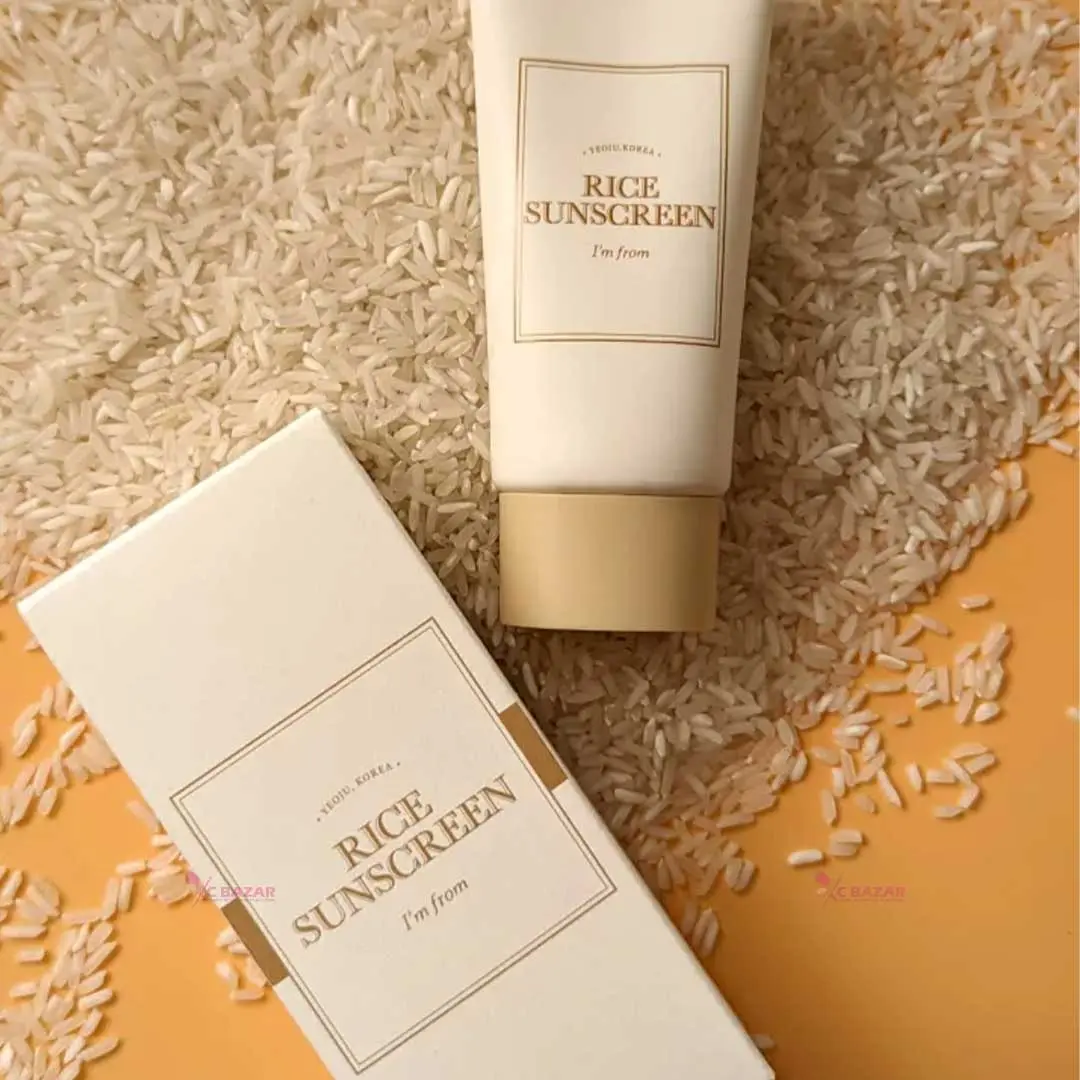 Picture of I'm from Rice Sunscreen 50ml, Physical, rice extract 41%, Non-nano zinc oxide, Reef friendly, skin sun protection